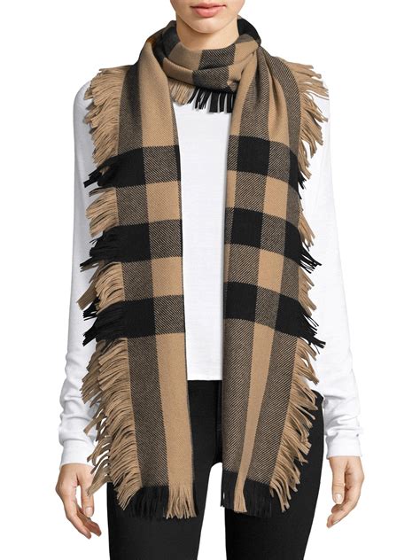 burberry half mega fringe scarf olive|The Burberry Scarf .